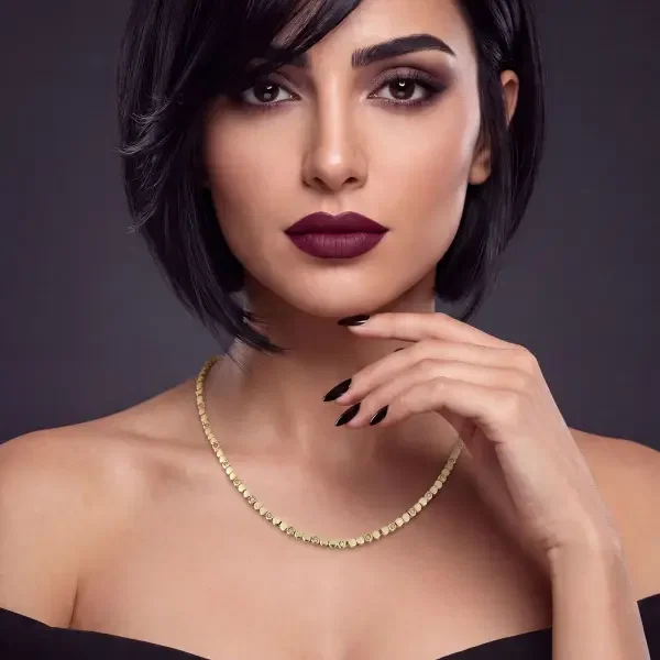 عقد - ذهبي ابيض - 0 image 0