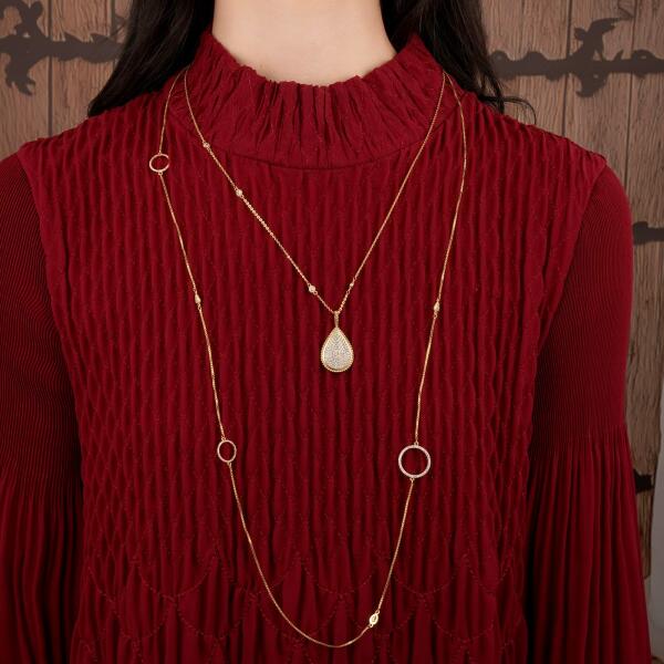 Necklace - Gold White - 0 image 0