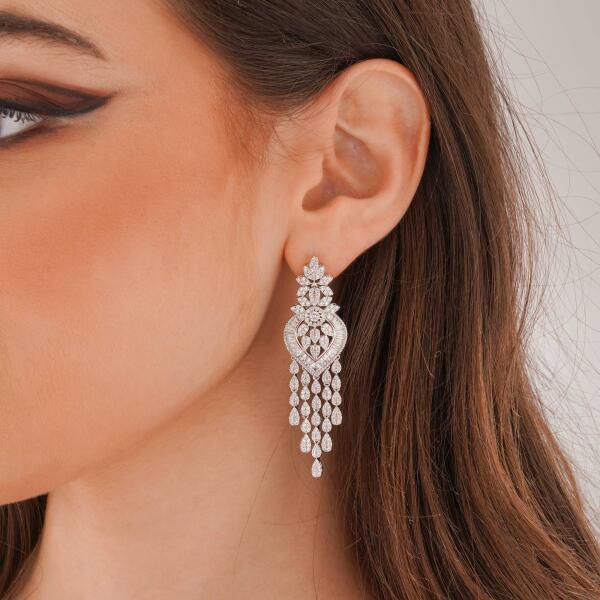 Earrings - Silver White - 0 image 0
