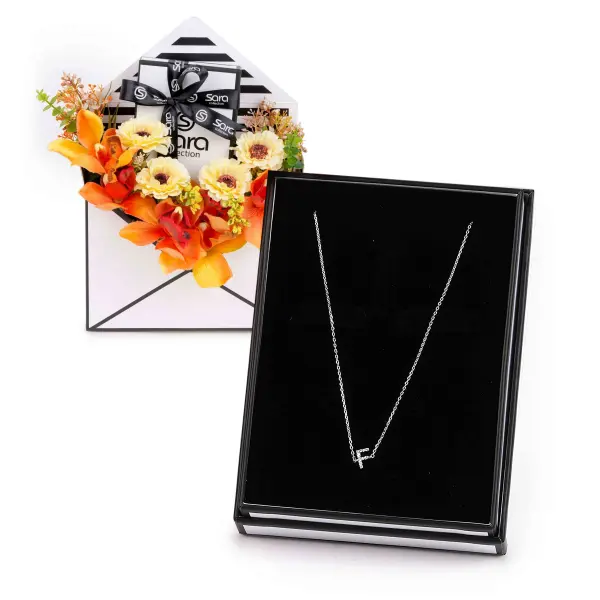 Sara Gift Set-9-فضي-أبيض-D image 0