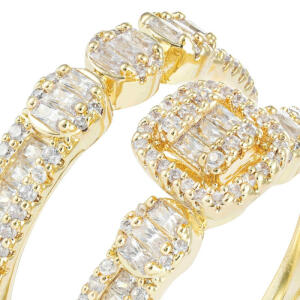 Gold Toned Radiant Twins image 1