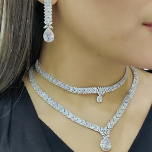 طقم سنبلة وكمثرى ملونة image 3
