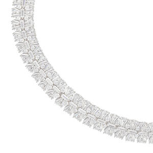 Silver Toned Crystal Accessories Set image 6