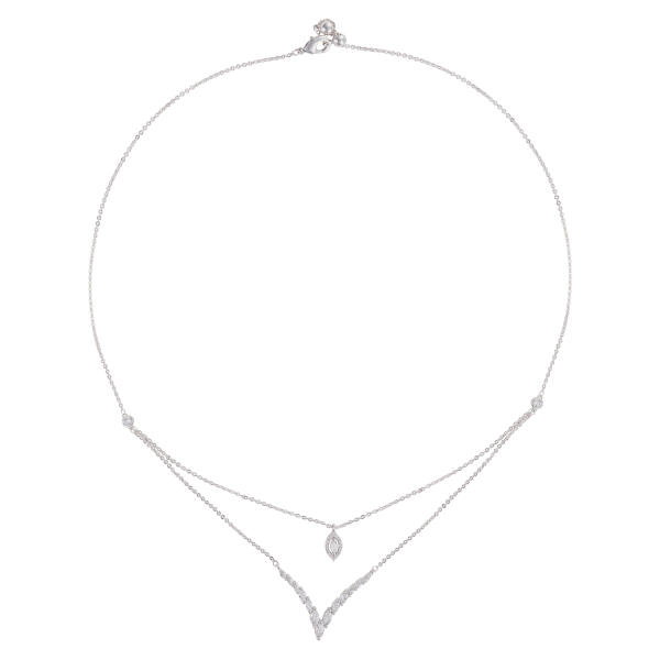 Choker Necklace - Silver White - 0 image 0