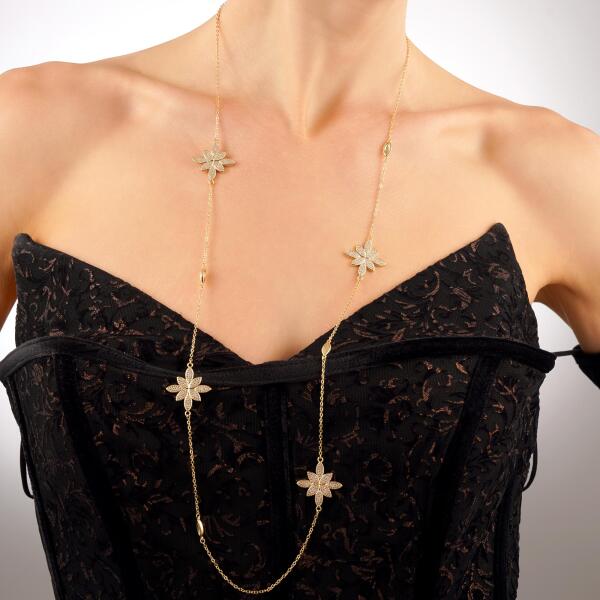Necklace - Gold White - 0 image 1