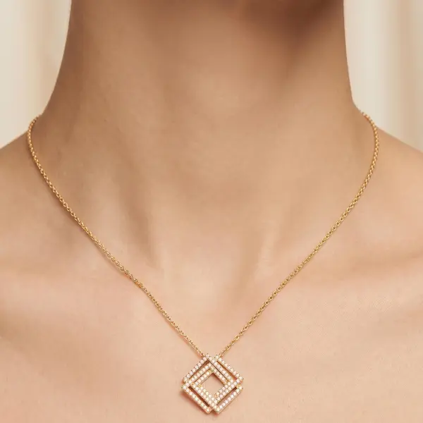 عقد - ذهبي ابيض - 0 image 0