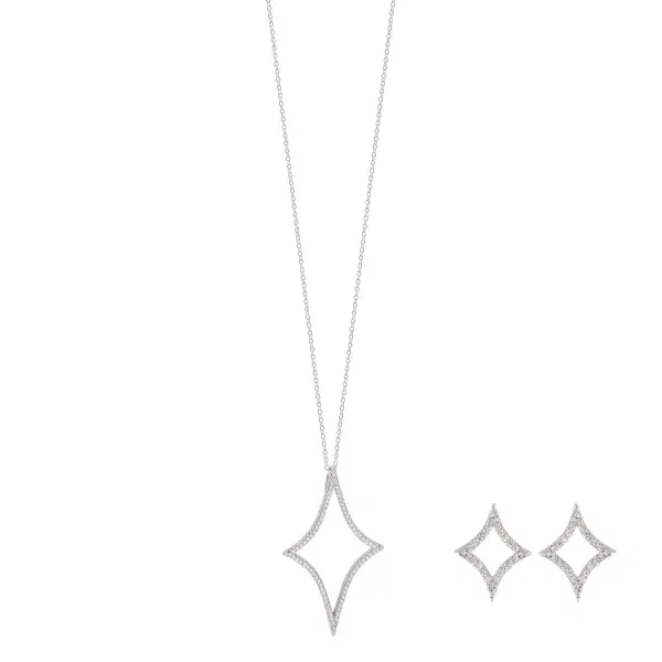 عقد - فضي ابيض - 0 image 0