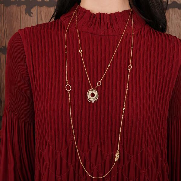 Necklace - Gold White - 0 image 0