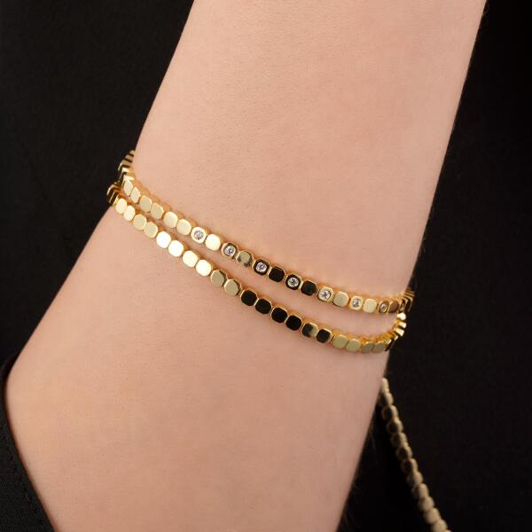 Bracelet - Gold White - 0 image 0