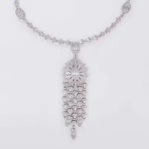 عقد - فضي ابيض - 0 image 3