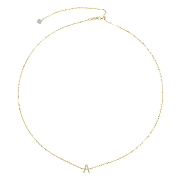 Women's Personalized Initial Letter Necklace image 0