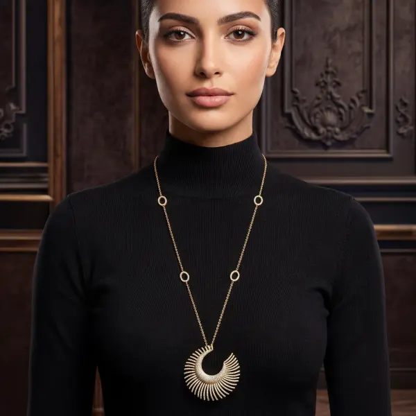 عقد - ذهبي ابيض - 0 image 0