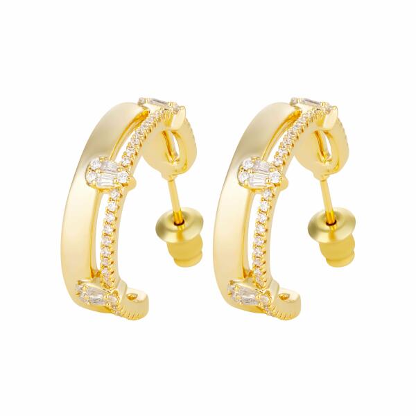 Earrings - Gold White - 0 image 1