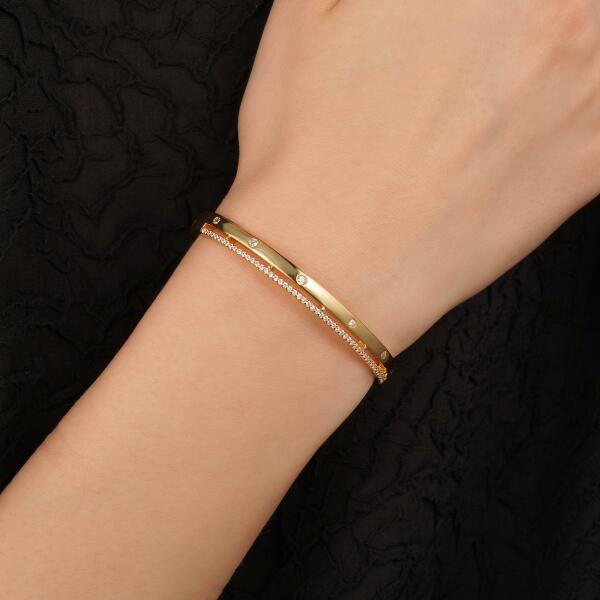 Bangle - Gold White - 0 image 0