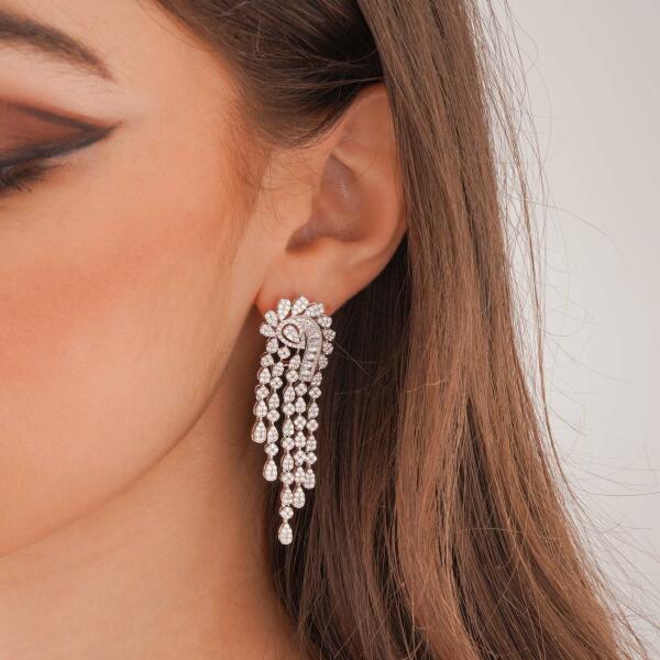 Earrings - Silver White - 0 image 0