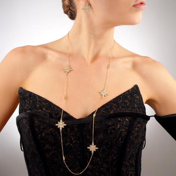 Necklace - Gold White - 0 image 0