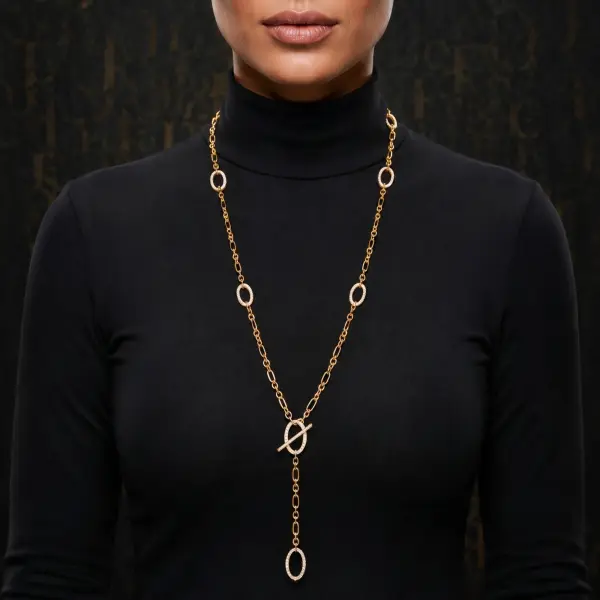 Necklace - Gold White - 0 image 0