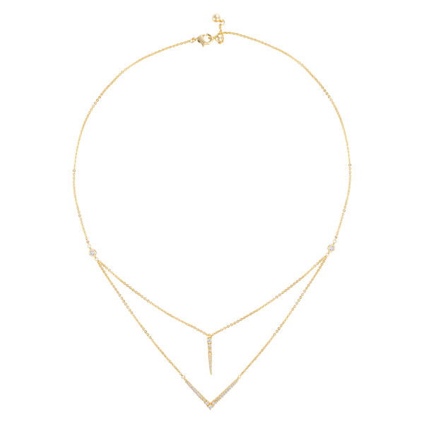 Choker Necklace - Gold White - 0 image 0