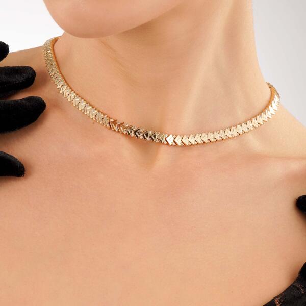 Necklace - Gold White - 0 image 0