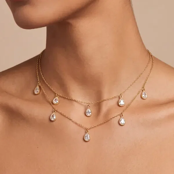 عقد - ذهبي ابيض - 0 image 0