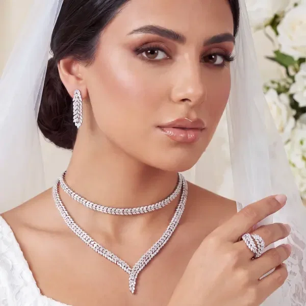 Necklace Set - Silver White - 0 image 0