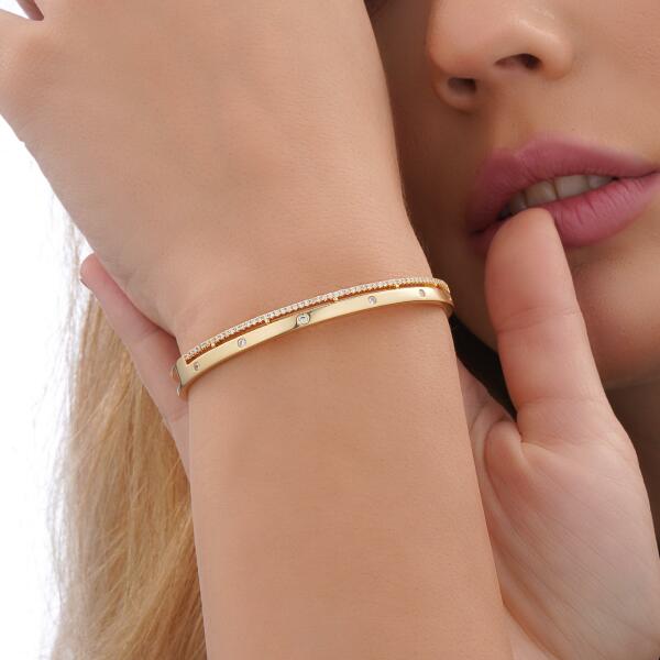 Bangle - Gold White - 0 image 1