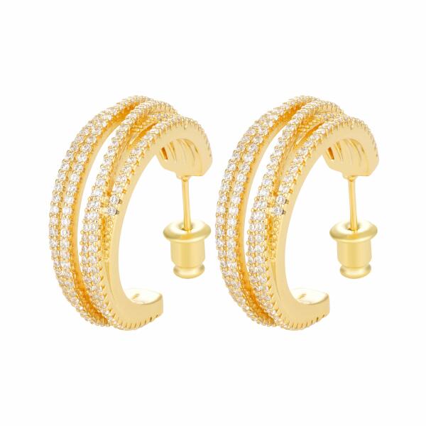 Earrings - Gold White - 0 image 1