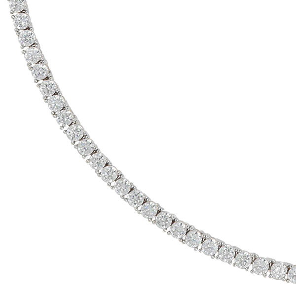 Gold/Silver Toned Solitaire Choker image 1