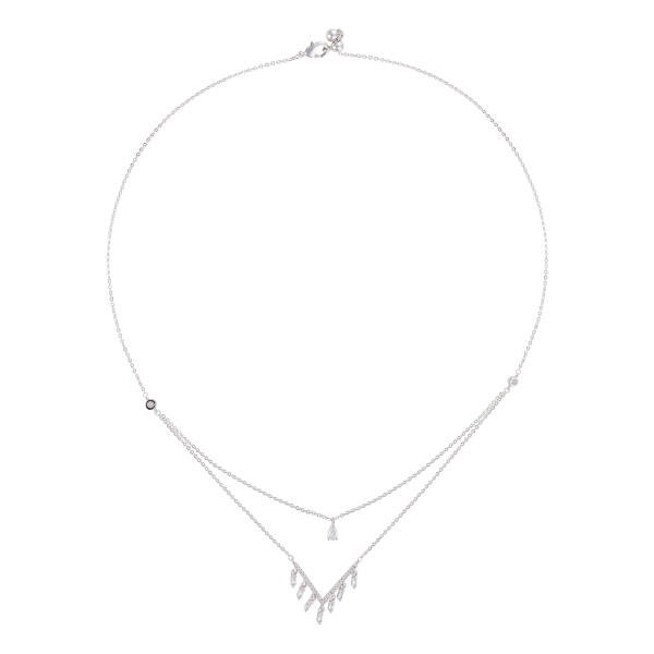 Choker Necklace - Silver White - 0 image 0