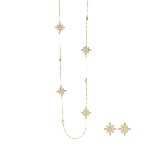 Necklace - Gold White - 0 image 3