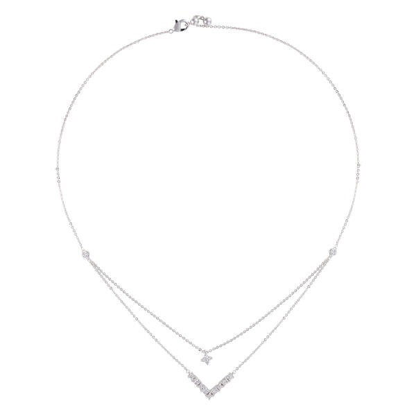 Choker Necklace - Silver White - 0 image 0