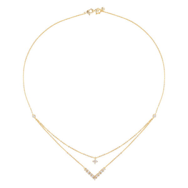 Choker Necklace - Gold White - 0 image 1