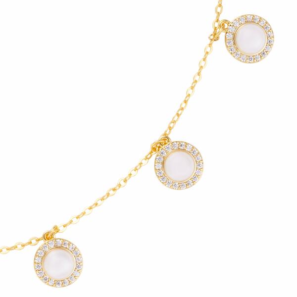 Choker Necklace - Gold White - 0 image 1