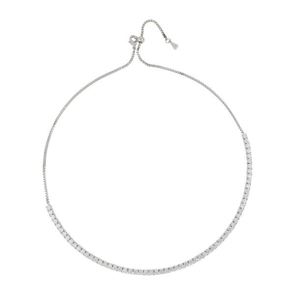 Gold/Silver Toned Solitaire Choker image 0