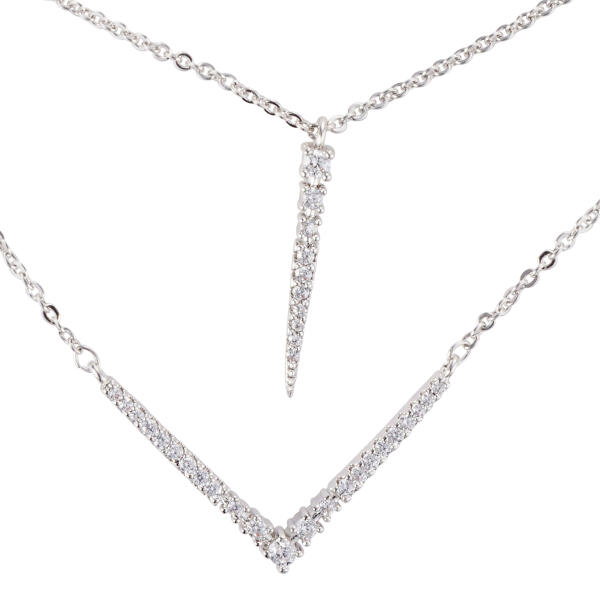 Choker Necklace - Silver White - 0 image 1