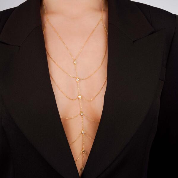 Necklace - Gold White - 0 image 1