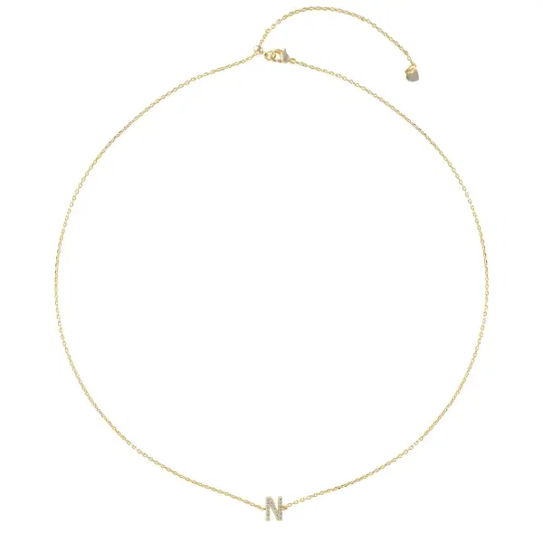 Women's Personalized Initial Letter Necklace image 10