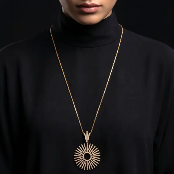 عقد - ذهبي ابيض - 0 image 0