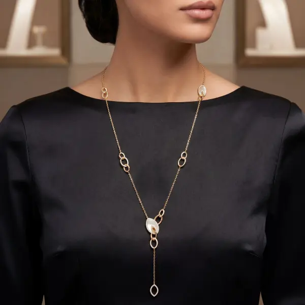 عقد - اوف وايت ذهبي - 0 image 0