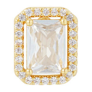 Gold Toned Radiant Earrings image 1