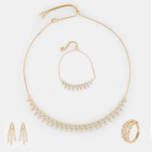 Gold Toned Pear Kids Set image 0