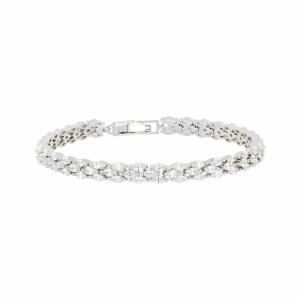 Silver Crystal Necklace Set image 4