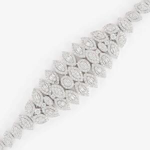Silver Toned Marquise Necklace Set image 5