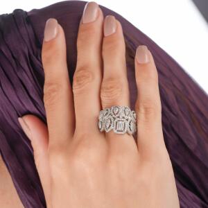 طقم حفلات فضي فاخر image 5
