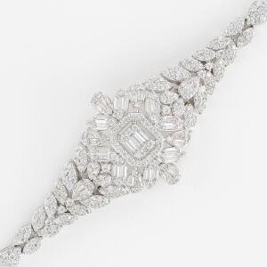 Silver Toned Asscher Necklace Set image 6