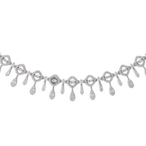 Silver Toned Crystal Choker image 2