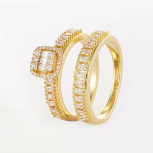 White Crystal Gold/Silver Twins image 3