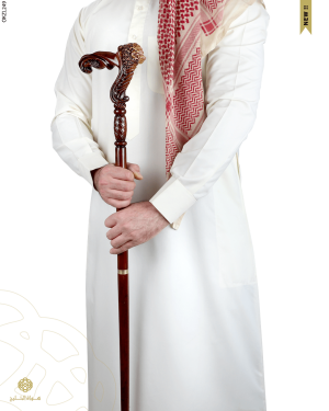 عكاز خشب الزان الطبيعي image 1