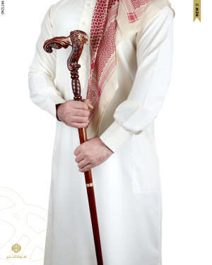 عكاز خشب الزان الطبيعي image 1