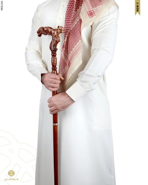 عكاز خشب الزان الطبيعي image 1